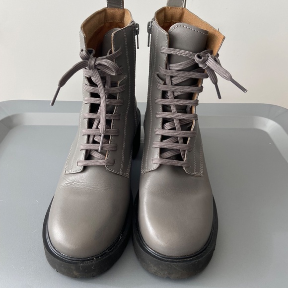 Camper Milah Boots, chunky, zip-close, gray, 41 - Picture 3 of 6